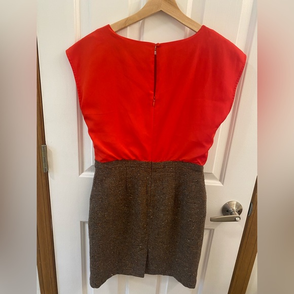 Ann Taylor Loft Orange Tweed Dress - Picture 2 of 5